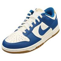 Nike Dunk Low Womens Fashion Trainers in White Blue - 4 UK