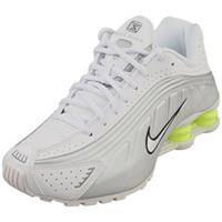 Nike Shox R4 Womens Fashion Trainers in White Silver - 6 UK