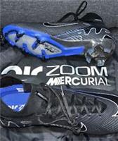 Nike Mercurial Superfly 9 Elite FG - Black/ Chrome-Royal - UK 9/EUR 44/US 10