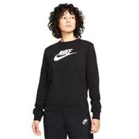 NIKE Womens Sportswear Black Fleece Jumper Size 12 Medium BNWT - 12 Regular