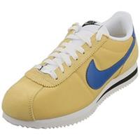 Nike Cortez Womens Fashion Trainers in Gold Blue - 5 UK