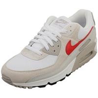 Nike Air Max 90 White-Red Men's Fashion Trainers - 42 EU