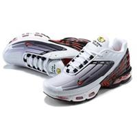 New White Red Nike Air Max Plus TN 3 Men's Running Shoe Low Top Casual Sneaker