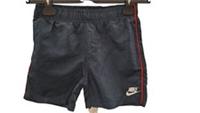 Nike Boys Swim Shorts Navy Red Trim Size 7-8 Years New T2162 SA887 - 7-8 Years Regular