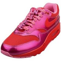 Nike Air Max 1 Premium Mens Fashion Trainers in Pink Red - 8 UK