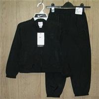 Nike New Boys Black Joggers Track Jacket Jogging Shell Suit Tracksuit Age 6-7