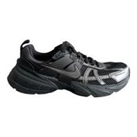 Nike V2K Run Trainers Triple Black HQ1582-001 UK 7 New Nike Running Trainers