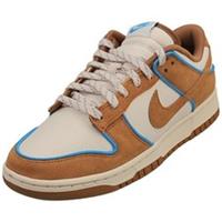 Nike Dunk Low Retro Premium Mens Fashion Trainers in Brown Tan - 8 UK
