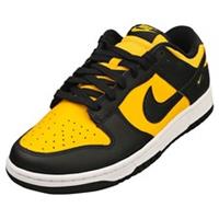 Nike Dunk Low Mens Fashion Trainers in Black Yellow - 8 UK