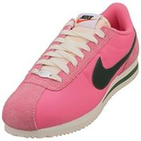 Nike Cortez Womens Fashion Trainers in Pink Green - 4 UK