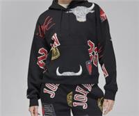 NWT Nike Air Jordan Bulls Women's Oversized Hoodie Top Sweater FZ9978-01 Size XL - XL Regular