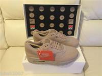 NIKE AIR MAX 1 PATCH BLACK SAND STEEL GREEN SIZE 5 6 7.5 8.5 11 NEW