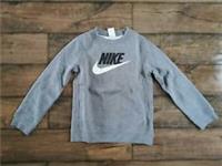 Nike Sportswear Club Fleece Sweatshirt Grey Kid's Size M BRAND NEW