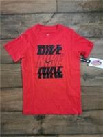 Nike Stack QTT Tshirt Red Kid's Size S BRAND NEW