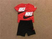 Nike Dbl Cargo Summer Set Black/Red In Baby Size 24 Months BRAND NEW
