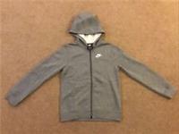 Nike Club Full Zip Hoodie Grey In Older Boys Size M BRAND NEW WITH DEFECTS
