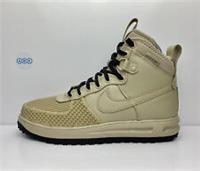 Mens Nike Lunar Force 1 Air Duckboot Leather Trainers Limestone Black DZ5320 200