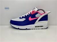 Nike Air Max 90 Flyease Youth GS Trainers White Pink Blue 95 1 CV0526-101