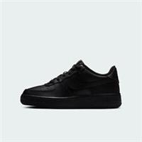NIKE JUNIOR AIR FORCE 1 SHOES ALL BLACK SIZES 3 4 5 5.5 6 314192 009