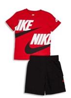 Nike Double Cargo Summer Set Red/ Black In Babies Size 18 Mnths BRAND NEW