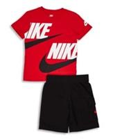 Nike Futura Infant Oversized Short Set Red/Black In Size 18 Mnths BRAND NEW