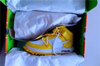 Bnwb Nike X Off-white UK 8.5 Af1 Mid Sp Lthr White/yellow - maize