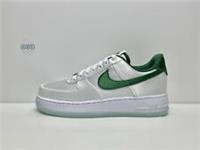 Womens Nike Air Force 1 07 Trainers Satin White Sport Pine Green DX6541 101