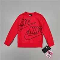 NIKE Kids Girls Sweatshirt Red 4 -5 Years Nike Logo Sweater Pullover Top
