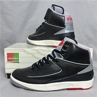 Nike Air Jordan 2 Retro UK8 DR8884-001 Black Cement Grey EUR42.5 US9 Red Bred OG