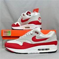 Nike Air Max 1 Anniversary UK11 908375-103 White University Red EUR46 US12 OG DS
