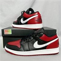 Nike Air Jordan 1 Low UK11 553558-066 Black Gym Red White EUR46 US12 Bred One 2