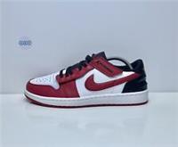 Mens Nike Air Jordan 1 Low Flyease Black Gym Red Bred OG White Easy On Off
