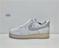 Nike Air Force 1 07 Low Leather Spray Paint Splatter White UK Size 4 EUR 37.5