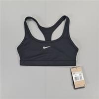 NIKE Womens Sports Bra Black XS Pro Swoosh Medium-Support Racer Back DX6817 010 - XS Regular