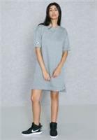 Nike Sportswear NSW Modern Cotton Loose Fit Dress Heather Grey Small 848414 091 - S Regular