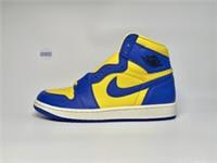 Nike Air Jordan 1 Retro High OG Reverse Laney Blue Yellow UK Size 8.5 EUR 43
