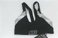 Nike Indy Light Support Sports Bra Extra Small Black Metallic Silver CT6710-010 - XS Regular