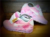 Nike Air Max 90/Custom Painted/Pink-White/Essential/ID/Force 1/Mens/Womens