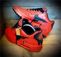 Nike Air Max 90/Custom Painted/RedBlack/Essential/ID/Force 1/Mens/Womens