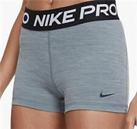 WOMENS NIKE PRO 3" SHORTS UK L (16-18) GREY SPORTS GYM DRI-FIT ACTIVEWEAR LAST 1 - L (16-18) Regular