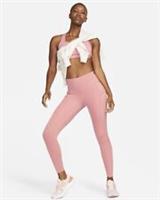 Nike Go Firm Support High Waisted Infinalock 7/8 Leggings Running Gym Pink Red - S Regular