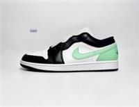 Mens Nike Air Jordan 1 Low Retro Glow Green White OG Black Various Sizes