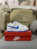 Nike Dunk Low Retro White Photo Blue Trainers Shoes BNIB Size 5.5uk DV0831-108