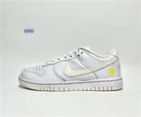 Womens Nike Dunk Low Patent Pebble Leather Valentines Day White Heart UK Size 3
