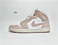 Mens Nike Air Jordan 1 Mid SE Trainers Suede White Legend Pink Various Sizes