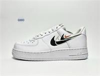 Nike Air Force 1 Low 07 Multi Swoosh Leather White Black Unisex UK Size 5 EUR 38