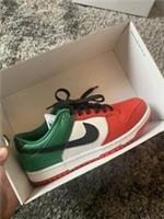 Nike Dunk Low By You Italy Green White Red Uk7.5