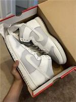 Nike Dunk High Retro White Pure Platinum Summit White - UK12