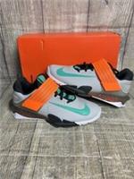 Nike Savaleos Weightlifting Shoes Grey Emerald Green Trainers UK 4 EU 37.5 BNIB