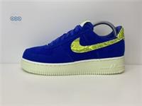 Nike Air Force 1 07 NXN x Olivia Kim Corduroy Blue Volt Sail UK Size 6 EUR 40